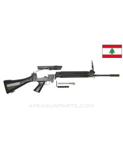 FAL Parts Kit, w/ Populated Barrel Assembly, Grenade Launching Sight Gas Plug, Polymer Furniture, FN Belgium, 7.62x51 NATO *Good* 