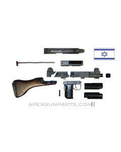 UZI Parts Kit w/ Fixed Wood Stock, TYPE 2, Includes Trunnion & Cut Receiver, *Good*