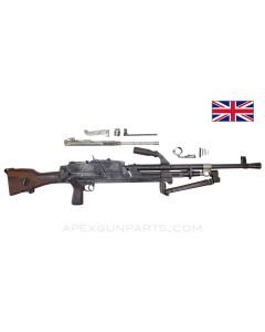 BREN MK2 Parts Kit w/Cut Receiver Pieces, 23" Barrel, w/ Bipod, .303 British, *Very Good*