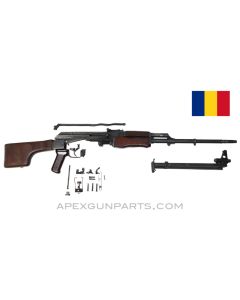 Romanian RPK Parts Kit w/Original CHF Barrel & Bipod, Club Stock, 7.62x39, Matching *Very Good* 