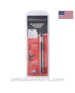 KNS Precision AKM Adjustable Gas Piston, AGP-A-10S Small Bore, Updated Sleeve, US Made 922(r) Part, *NEW*