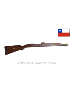 Chilean 1912 Mauser Short Stock, 37.5", With Upper Handguard, 1.25" Bayonet Lug, *Good*