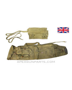 SPECIAL! BREN Gun Barrel Carry Case WITH Spare Parts Wallet, Canvas, *Good* 