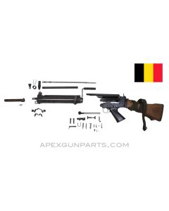 BGS FAL Parts Kit with Type C Wood Stock, Matching, Belgian 7.62X51, *Good*