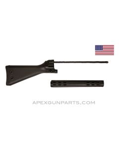 CETME Model C / C308 Stock and Handguard Set, US Made 922(r) Compliant Parts, Black Polymer *NOS*