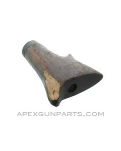 German WWII MG-34 Buttstock Assembly, Dark Wood Finished w/ Chip Missing, *Fair* 
