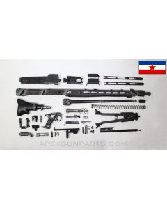 M53 Belt Fed Parts Kit, w/ Torch Cut Receiver, Issue Bipod, Wood Stock, Yugoslavian, 8X57 / 8mm Mauser *Good* 