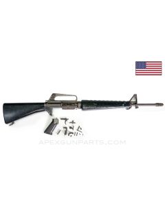 Colt 604 M16 Parts Set, 20" Barrel, 3-Prong Flash Hider, Charging Handle, Bolt Carrier Assembly, Solid Butt Plate, 5.56 NATO *Good*