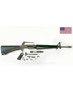 Colt 604 M16 Parts Set, 20" Barrel, 3-Prong Flash Hider, A1 Buttstock & Pistol Grip, Edgewater Buffer, Grey Finish, 5.56 NATO *Good*