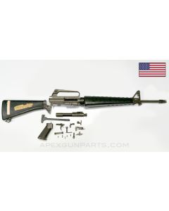 Colt 604 M16 Parts Set, 20" Barrel, 3-Prong Flash Hider, A1 Buttstock & Pistol Grip, Grey Finish, 1967-1969, 5.56 NATO *Good*