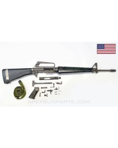 Colt 604 M16 Parts Set, 20" Barrel, A1 Birdcage, A1 Buttstock & Pistol Grip, Grey Finish, 1970-1971 Production, 5.56 NATO *Good*