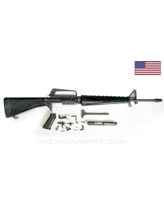 Colt 604 M16 Parts Set, 20" Barrel, 3-Prong Flash Hider, M16 Buttstock & Pistol Grip, Slickside Carrier, Grey Finish, 5.56 NATO *Very Good* 
