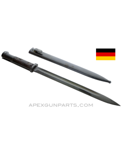 German G24(T) / VZ-24 Bayonet and Scabbard, Waffen Marked, Matching, *Good*
