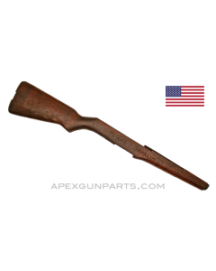 M1 Garand Stock, No Handguard, Walnut, *Fair w/Soldier Art* 