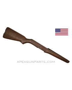 M1 Garand Rifle Stock, Springfield Armory WWII, No Metal, Walnut, S.A. / N.F.R., *Good*