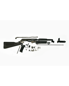 AK-74 Parts Kit, Black Polymer Stock Set, No Rear Sight Block, Hybrid of Bulgarian, Russian and Polish, 5.45x39 *Good* ONE-OFF