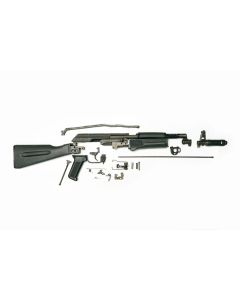 AK-74 Parts Kit, Black Polymer Stock Set, No Rear Sight Block, Hybrid of Bulgarian and Polish, 5.45x39 *Good* ONE-OFF