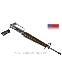 Colt 601 M16 Upper Assembly, 20" Barrel, w/Pistol Grip, Brown, Duckbill Flash Hider, *Very Good*