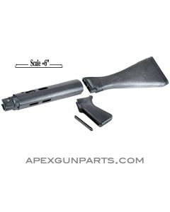L1A1 Stock, Grip & Handguard Set, US Compliance Parts, Black Plastic *NEW*