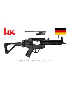 H&K MP5 Parts Kit, 8.5" BBL, 3 Position Lower (S, E, F), Folding Stock, Picatinny Scope & Acc. Rails, 9mm, *Very Good*
