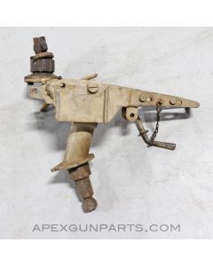 1919 / M240 MG Universal Cradle Mount Assembly, w/ Spotlight Mount and Ammo Can Bracket, Israeli, Tan *Good* 