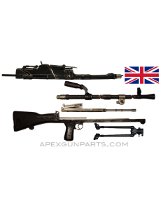 BREN Mk3 Parts Kit with Cut Receiver Pieces &amp; Demilled Barrel, .303 British, *Good* 