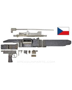 BESA MG Parts Set w/Torch Cut Receiver Pieces, British Issue, 7.92x57mm *Good* 