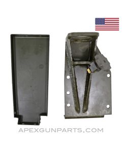 M48 Dashboard Machine Gun Mount for MB / GPW /  Jeep , Missing Bracket & Leg, Green Painted Steel *NEW*