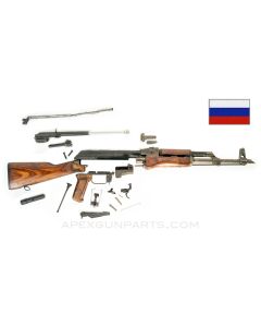 Russian AKM Parts Kit, "Y" Marked Takeoff Barrel, Replacement Front Trunnion, 7.62x39 *Excellent* ONE-OFF
