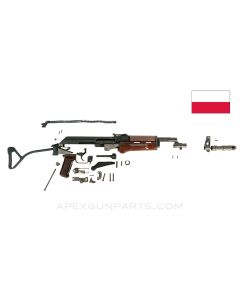 Polish AK-74 (Wz.88) Tantal Parts Kit, Side Folding Stock, No Safety Switch, 5.45x39 *Very Good* ONE-OFF 