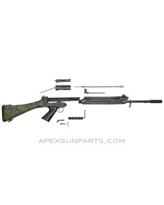 Rhodesian FAL Rifle Parts Kit, Original 21" Barrel, Painted Polymer Stock, 7.62X51 NATO, *Good* 