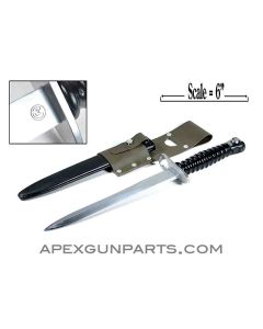 Swiss SIG Stgw57 Bayonet W/Scabbard & Frog, *Good*