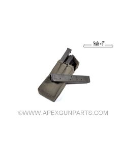 Uzi 32rd Magazines, Steel, Three W/Canvas Pouch, 9MM