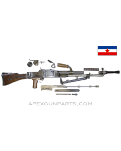 Yugoslavian Manufactured ZB30 Parts Set With Demilled Receiver & Barrel, Partially Matching, 7.9x57mm, *Good*