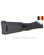 AKM / AK-47 Recoil Reducing Buttstock, Black Polymer, Romanian, *NOS* 
