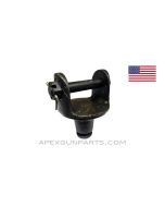 Pintle For M2 & M3 Tripod, with Bolt, Fits .30 & .50 Cal. Guns, Early 1 Ring, *Very Good* 