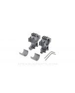 Picatinny Scope Rings W/Mini Rails, Two, 1"-30mm, Aluminum, NEW
