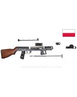 PPs-43/52 Parts Set, Wooden Stock, 7.62X25, Polish