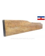 Yugoslavian M70 AK47 Butt Stock Elm Wood, has Water Spots / Stained, w/ Butt Pad *Unused*
