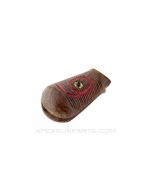 Mauser C96 "Broomhandle" Pistol Grips, Red 9, Early Bolo w/Step in Frame, 20 Grip Lines, Wood *NEW Production*