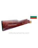 Bulgarian AK-74 Wood Buttstock w/Butt Plate, No Sling Swivel, Original Finish *Good* 