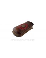 Mauser C96 "Broomhandle" Pistol Grips, Red 9, Bolo, 20 Grip Lines, Wood *NEW Production*