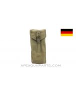 MP5 / MP2 UZI Magazine Pouch, 9mm, Green Canvas, West German, *Very Good* 