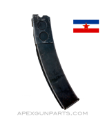 Yugoslavian M56 Magazine, 32rd, Steel, Blued, 7.62x25, *Good* 