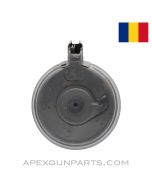 AK-47 Magazine, 75rd Drum, Romanian Military Issue, Project / Parts Grade, 7.62x39 Sold *AS IS* 
