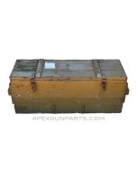 Thompson M1A1 Wood Storage Crate, T4, OD Green, *Fair*, Sold *As Is* 