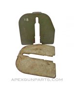 SG-43 Armor Plate, For Carriage Mount, Tan or Green Painted Steel *Good* 
