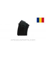 AK-47 Magazine, 10rd Double Stack, 7.62x39, Romanian, Blued Steel *NOS* 