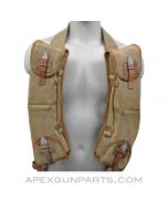 German MG-13 Magazine Pouch Rig, w/ 8 25rd Magazines &amp; Carrier Sling *Good*