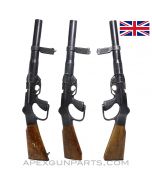 Webley-Schermuly Gas / Riot Gun, Wood Stock, Metal Alloy, 37mm *Well USED* 
